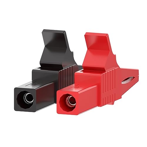 Goupchn 2PCS Heavy Duty Alligator Clips Red&Black - style: P2003-2PCS