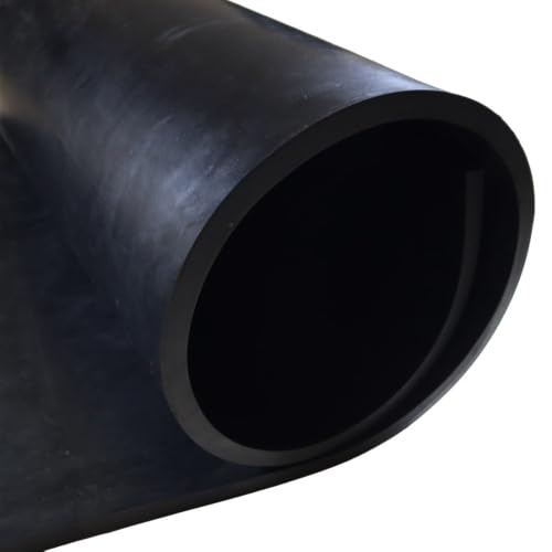 Nitrile Commercial Grade Rubber Sheet, Black, 60A, 0.750" x 36" x 36" - size: 36 x 36 x 0.75 in.