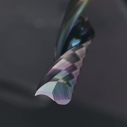 Tools Solid Carbide CNC Spiral Single Flute End Mill - for Acrylic Plate Aluminum, Wood, Plastic, Brass, Copper Cutting - 1/4 Diameter 1/4" Shank 2.5" Length,1 Flute (1/4-1-2.5" 2PCS) - size: 1/4-1-2.5" 2PCS
