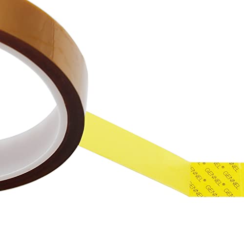 15mm x 33M (0.6" x 108ft) High Temperature Resistant Polyimide Tape - size: 15mm