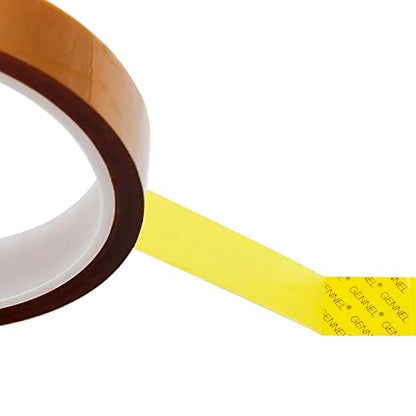 15mm x 33M (0.6" x 108ft) High Temperature Resistant Polyimide Tape - size: 15mm