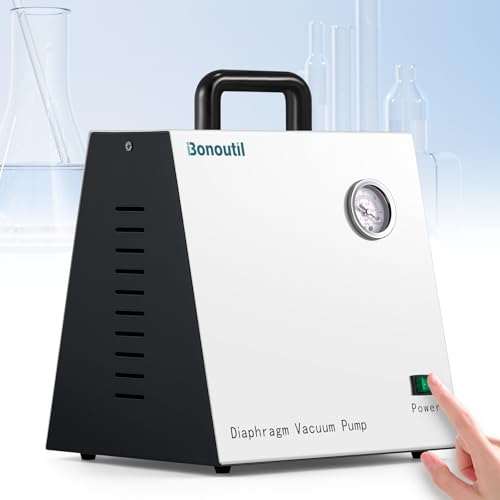 20L/min Oilless Diaphragm Vacuum Pump Oil-Free Lab Vacuum Pump - size: Fixed Flow