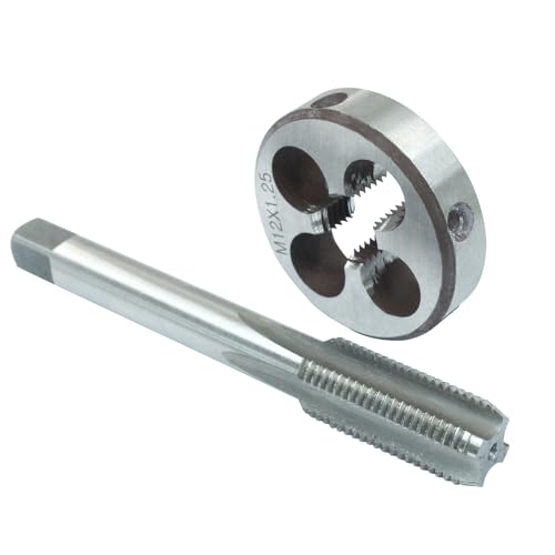 M12x1.25 Tap And Die Set, HSS Metric Threading Tool - size: M12 x 1.25