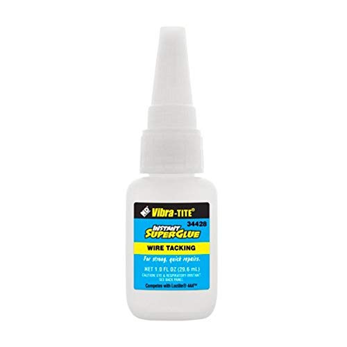 Vibra-TITE 344 General Purpose Instant Superglue: Wire Tacking - 1 oz bottle - size: 1 ounce