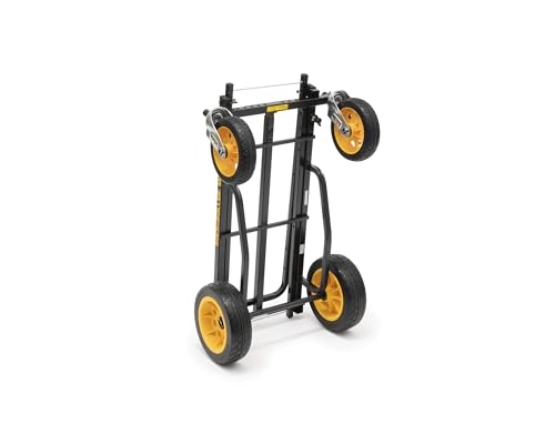 Rock-N-Roller R12RT (All Terrain) 8-in-1 Folding Multi-Cart/Hand Truck/Dolly/Platform Cart/34" to 52" Telescoping Frame/500 lbs. Load Capacity, Black - style: R12RT