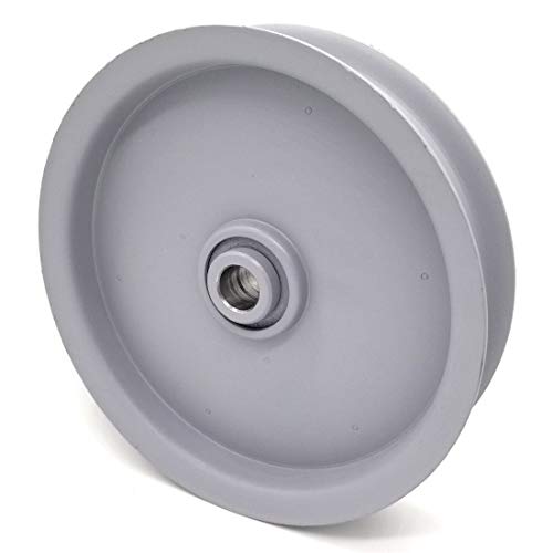 Flat Idler Pulley - 6'' Flat Dia. - 5/8'' Bore - Steel