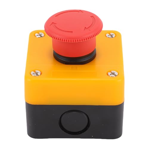 Eujgoov Emergency Stop Push Button Switch Station, ABS Housing Emergency