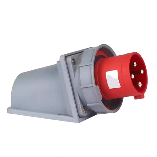 IEC60309 Waterproof CEE Industrial Reverse Plug Connector Surface Mounted Male Socket 4Pin 125A(UI Standard 100A) 380-415V 3P+E IP67 - style: Surface Mounted Socket(G)