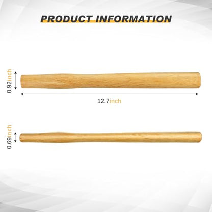 Taiyin 3 Pack Oak Hammer Handle Replacement 12.7″ Long, 2-3 lb Small Hammer