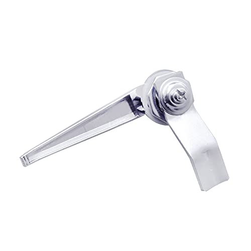 2Pcs Mailbox Cabinet Metal Keyed Security Handle Latch Silver