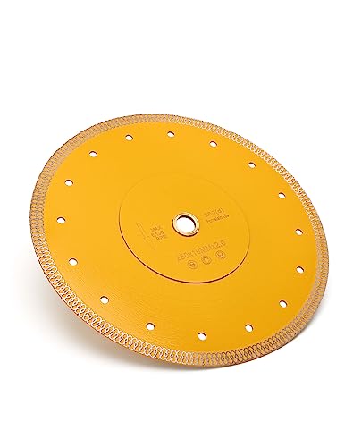 10 Inch Super Thin Wet Diamond Porcelain Saw Blade Tile Blade for Dry or Wet Cutting Porcelain Tiles Granite Marbles…… - size: 10 inch