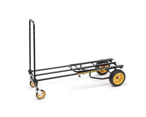 Rock-N-Roller R10RT (Max) 8-in-1 Folding Multi-Cart/Hand Truck/Dolly/Platform Cart/34" to 52" Telescoping Frame/500 lbs. Load Capacity, Black - style: R10RT