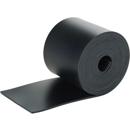 Neoprene Rubber Strip Solid Rubber Roll, Non-Adhesive - size: Non-Adhesive 1/8" Thick × 4" Wide × 10 Ft Long