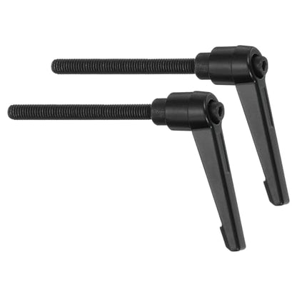uxcell 2Pcs M6 x 60mm Adjustable Knobs Handle Male Thread Push Button Ratchet Quick Release Locking Rotating Bolt for Lathe Machinery, Black - size: M6 x 60mm