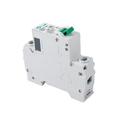 AC Miniature Circuit Breaker, 1 Pole 10 Amp, 120/240VAC, 6kA Din Rail Mount Breaker with Thermal Magnetic Trip, DZ47-63 C10 1P, AC Solar MCB - color: 1 Pole, size: 10 A