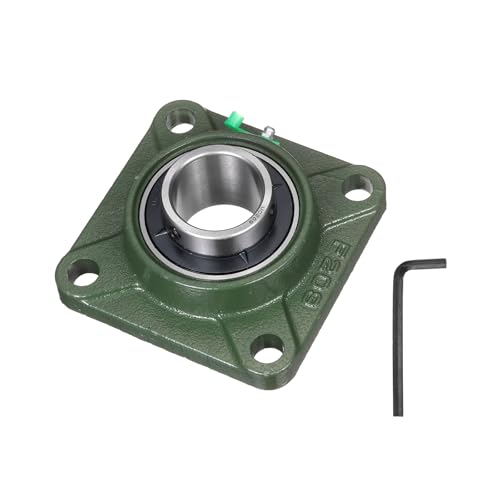 uxcell UCF209 Pillow Block Bearings, 45mm Bore Self Alignment, Solid Cast Iron Base, Chrome Steel Square Flange Mounted Pillow Block Ball Bearing, (ABEC3) - size: UCF209 (45mm)