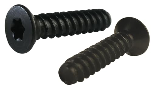 #6 x 5/8" Star Flat Head Thread Forming Screws, Black Oxide, 4000 Pack - size: #6 x 5/8", style: Bulk