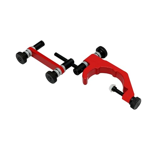 TEXALAN(R Universal Indicator Holder for Dial Test Indicator 1-7/8" Clamping Diameter Aluminum Alloy Red and Black