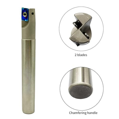 End Mill Tool Holders with APMT1604 Milling Inserts for Hard Steel - color: end mill holder+apmt1604