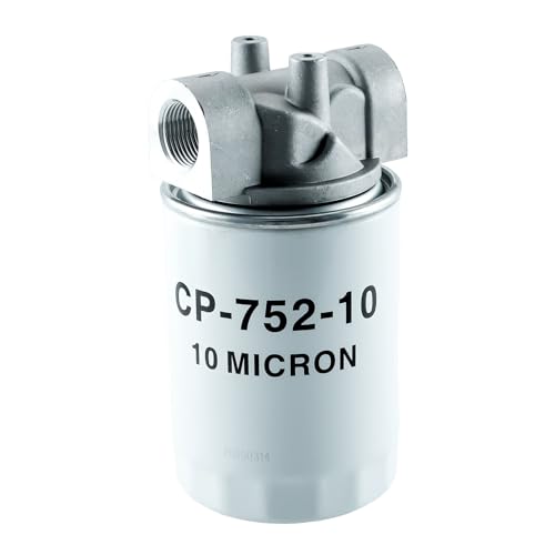 Hydraulic Oil Filter Assembly,10 Micron,3/4" NPT, 20 GPM,200 PSI