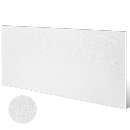 Sasylvia 1/2" X 24" X 36" White HDPE Sheet,Textured Front & Smooth Back - color: White, size: 1/2" x 24" x 36"