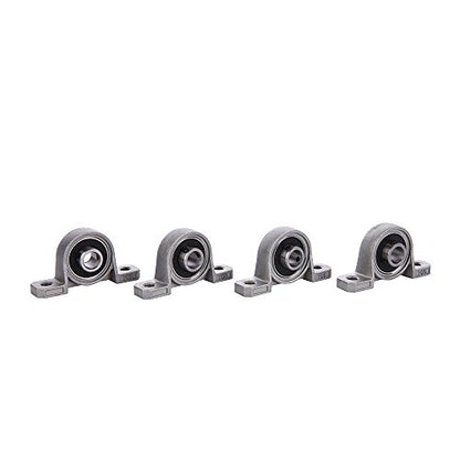 4 Pieces 8mm Bore Diameter Ball Mounted Pillow Block Insert Bearings