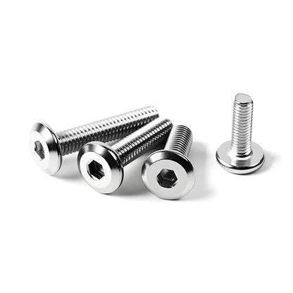 5/16-18 x 3" (10 Pack) Flat Head Hex Socket Cap Screws Bolts, 304 Stainless Steel 18-8, Hex Drive Countersunk Furniture Connector, Fully Threaded Machine Thread, Bright Finish