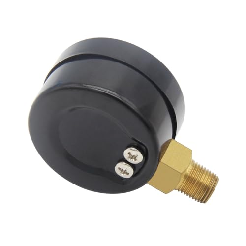 Uenede 0-150PSI Pressure Gauge 1/8" NPT Brass Bottom Mount with Bushing - size: 150PSI(1/8"NPT)