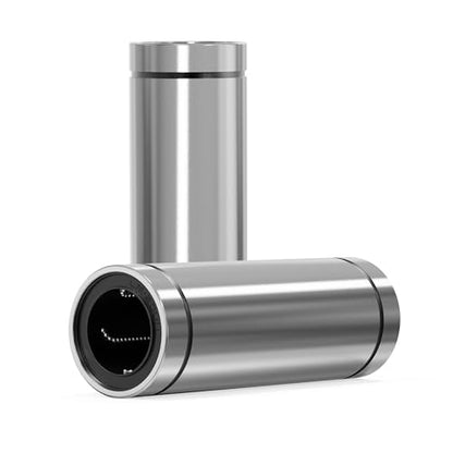 4PCS LM10LUU Linear Ball Bearings, 10mm Bore Dia, 19mm OD, 55mm Length with Double Side Rubber Seal Linear Rail for CNC,3D Printer - size: LM10LUU Size 10x19x55mm