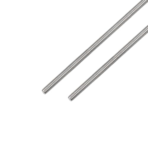 1/4"-20 Fully All Threaded Rod & Studs, 12" Length, 304 Stainless Steel Right Hand Thread Screw for Furniture Anchor Bolts, Clamps, Hangers and U-Bolts 2 Pack - size: 1/4"-20 x 12"