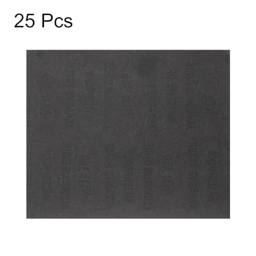 HARFINGTON 25pcs Sandpaper 360 Grit 9 x 11 Inch C-Weight Backing Silicon Carbide Abrasive Wet Dry Sanding Sheets for Wood Finishing, Metal Sanding, Automotive Polishing - size: 360 Grits