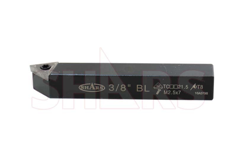 Shars (5 Pcs) 3/8" Indexable Carbide Turning Tool Set 404-1040 P] - size: 3/8" 404-1040