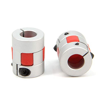 2PCS 10mm to 10mm Aluminium Plum Flexible Shaft Coupling Diameter 20mm Length 25mm Connector Flexible Coupler for 3D Printer CNC Machine and Servo Stepped Motor（10x10mm） - size: D20 L25, style: 10x10mm