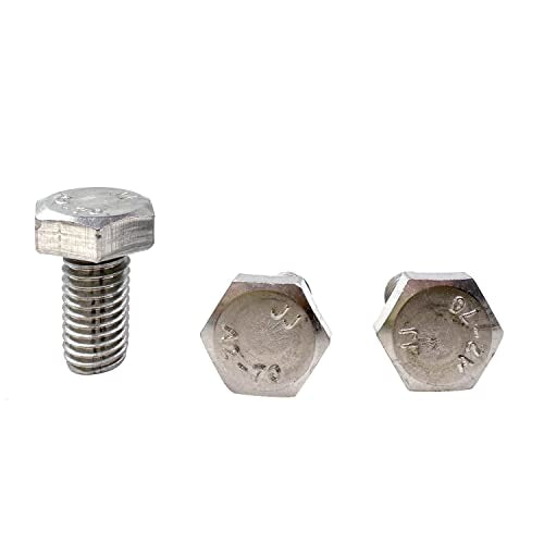 M8 Hex Bolt, M8-1.25 x 16mm Hex Head Screw Bolts, 304 Stainless Steel, Fully Threaded, Plain Finish, Hex Tap Bolts 20Pcs (M8x16mm) - size: M8x16mm