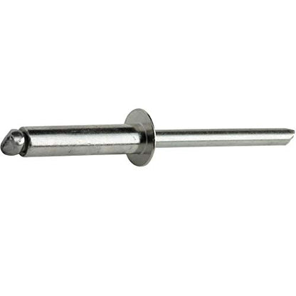 Fastenere Pop Rivets - 1/4" x 1/2" (25pcs) Heavy Duty, Open-End, Stainless Steel, Dome-Head Blind Rivets, Corrosion-Resistant, High Tensile & Shear Strength, 8-8 Gap 0.376"-0.500" - size: 1/4" x 1/2" (8-8) (25 Pack)