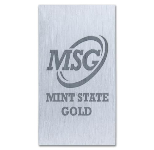 1 oz Aluminum Bar (Flat Style) .999 Pure Paperweight - color: Aluminum