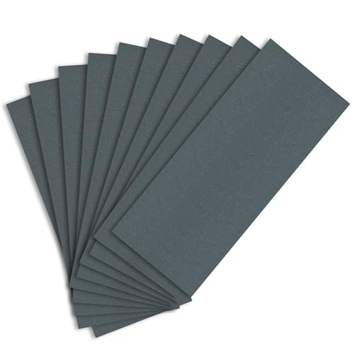 Sand Paper Variety Pack, 10PCS Wet/Dry Fine Sandpaper for Wood Metal Crafts and Car Sanding, 1500 Grit, 9 x 3.6 Inch - size: 1500-Grit