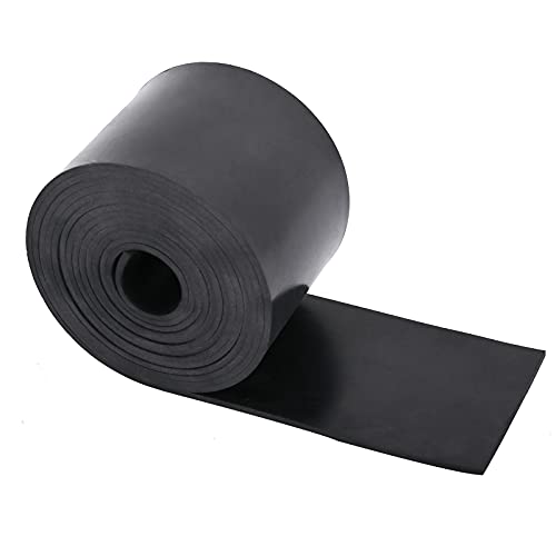 Neoprene Rubber Sheet Roll - 1/8 Inch Thick x 3.2 Inch Wide x 10 Feet Long Solid Rubber Gasket Seal for DIY Gaskets, Pads, Seals, Crafts, Flooring, Cushioning of Anti-Vibration, Anti-Slip - size: W:3.2In x T: 1/8In x L: 10Ft