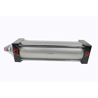 INTBUYING Air Cylinder Pneumatic Buffer Standard Cylinder Aluminum Alloy Magnetic Rod Dual Action Single Rod- SC 100 x 300 PT Bore:4" Stroke:12" - size: SC 100 x 300 PT Bore:4" Stroke:12"