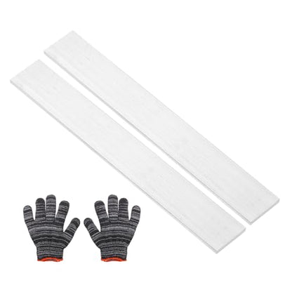uxcell Square Aluminum Flat Bar with Gloves 0.08"x1.8"x10"/2x45x254mm 2Set - size: 0.08" x 1.8" x 10"/2 x 45 x 254mm