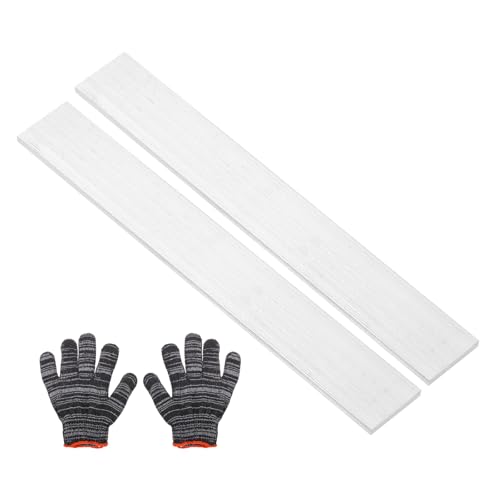 uxcell Square Aluminum Flat Bar with Gloves 0.08"x1.8"x10"/2x45x254mm 2Set - size: 0.08" x 1.8" x 10"/2 x 45 x 254mm