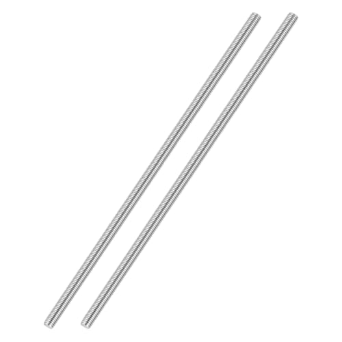 M4-0.7 Fully Threaded Rod 400mm Length Coarse Thread 2Pcs - size: M4‑0.7 400mm