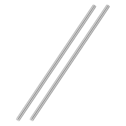 M4-0.7 Fully Threaded Rod 400mm Length Coarse Thread 2Pcs - size: M4‑0.7 400mm