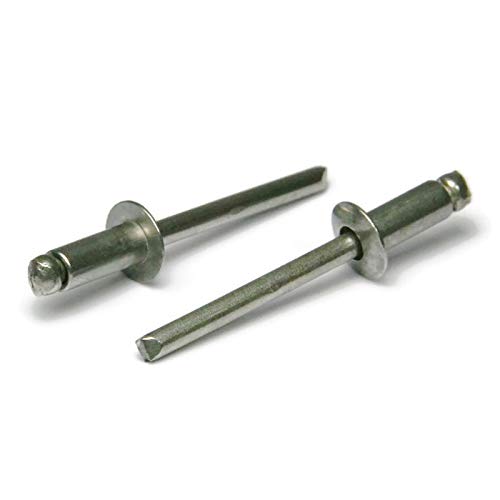 POP Rivet 18-8 Stainless Steel - 6-2, 3/16" x 1/8" Gap (0.062-0.125) Qty-100