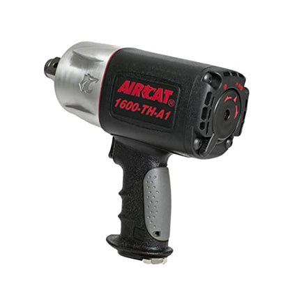 AIRCAT 1600-TH-A1 1" Composite Impact Wrench, 1,400 ft-lb Max Torque - size: 1-Inch