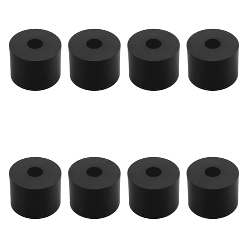 8 PCS Multi Purpose Rubber Spacer, 1-9/16" OD x 1/2" ID x 1-1/5" Thickness - size: 1-9/16" OD x 1/2" ID x 1-1/5" Thickness