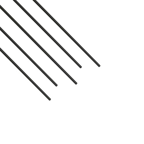 5Pcs Carbon Fiber Rod, 1.5mm x 200mm - size: 1.5mm x 200mm-5PC