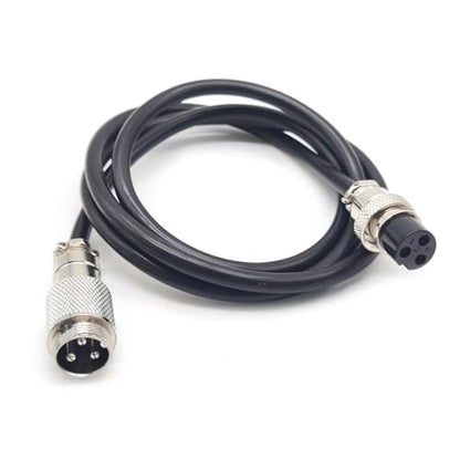 3.28 ft GX20 3 Pin Male to Female Cable, GX20 3Pins Female to Male Head Aviation Cordset Electrical Connector Panel Mount Circular Metal Adapter Cordset for Ships 7A 250V 15AWG (1meter) - size: GX20 3Pin