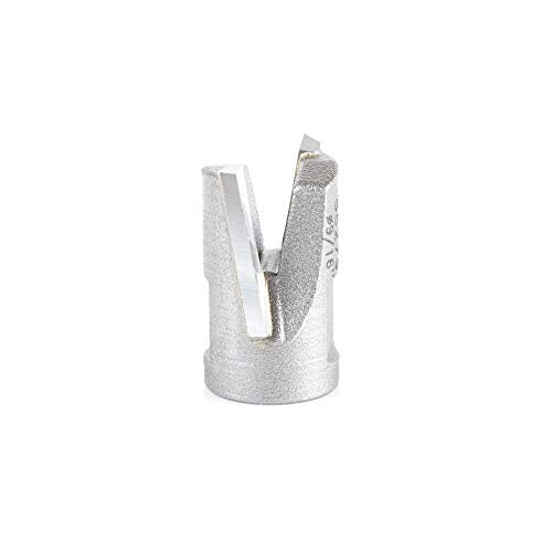Amana Tool - (55279) Carbide Tipped Mortising Screw Down Shear Cutter 9/16 Dia x 9/16" x 1/4-28 Thread - size: 9/16" x 1/4-28 Thread