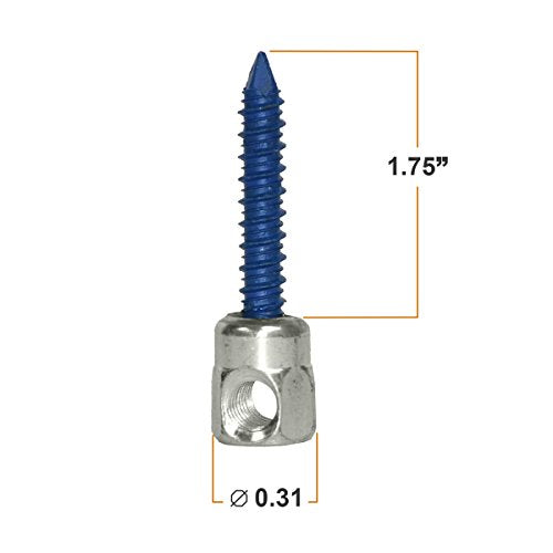 Everflow Sammys 8061957-100 SWC 20 3/8 Inch Screw Horizontally Threaded Rod Anchor Designed for Concrete Structure, Steel with Zinc Finish, Blue Delta Seal, Prevent Snapping (Pack of 100) - size: Pack of 100